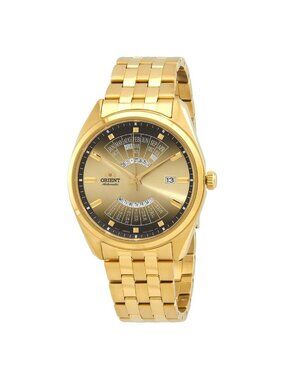 NWT Orient Multi Year Gold Dial Men's Watch